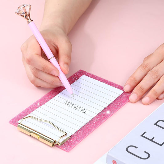 3 Pcs Bling Mini Clipboard